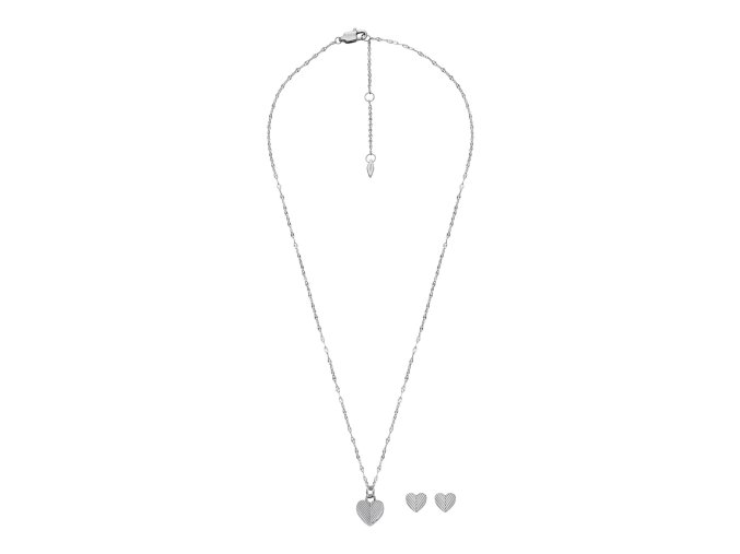 10492 fossil damska darkova sada ocelovych sperku jf04669set