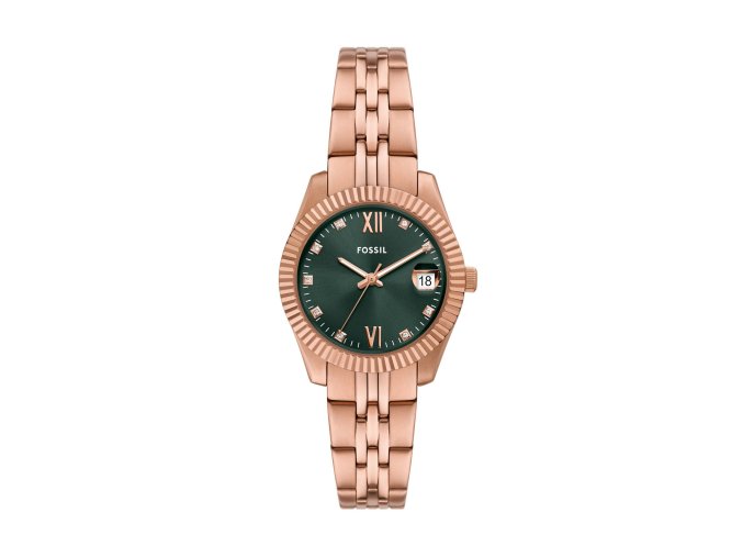12430 fossil scarlette damske hodinky kulate es5369