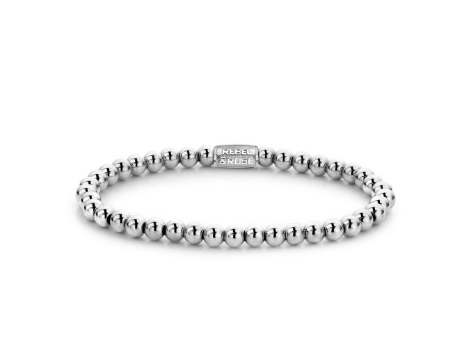 1098 rebel rose damsky kulickovy naramek silver shine 4mm