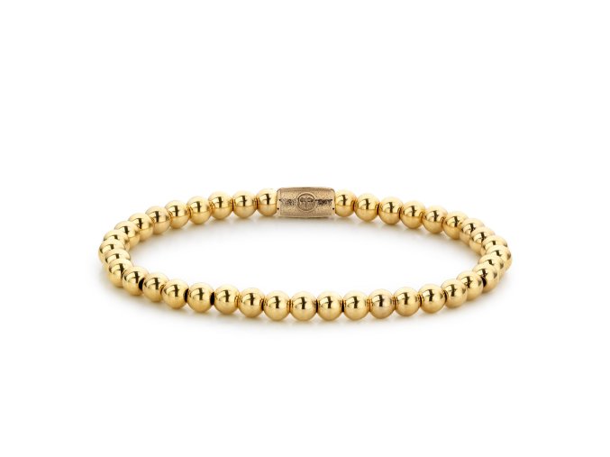 1089 rebel rose damsky kulickovy naramek yellow gold only 4mm