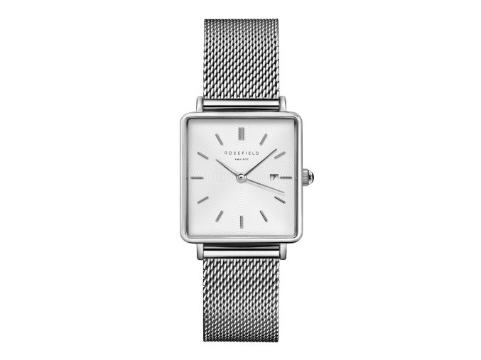1026 2 rosefield boxy silver mesh damske hodinky qwss q02