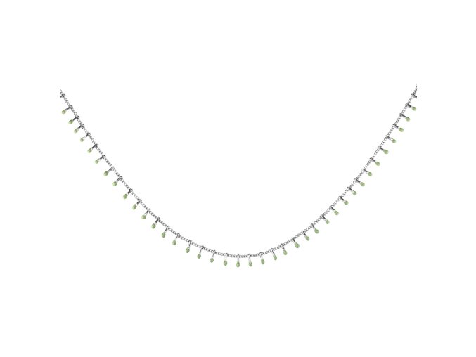 6863 3 rosefield nahrdelnik stribrne barvy drop chain jndcs j681