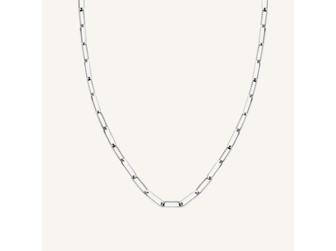 7097 1 rosefield nahrdelnik stribrne barvy hammered chain jnhcs j629