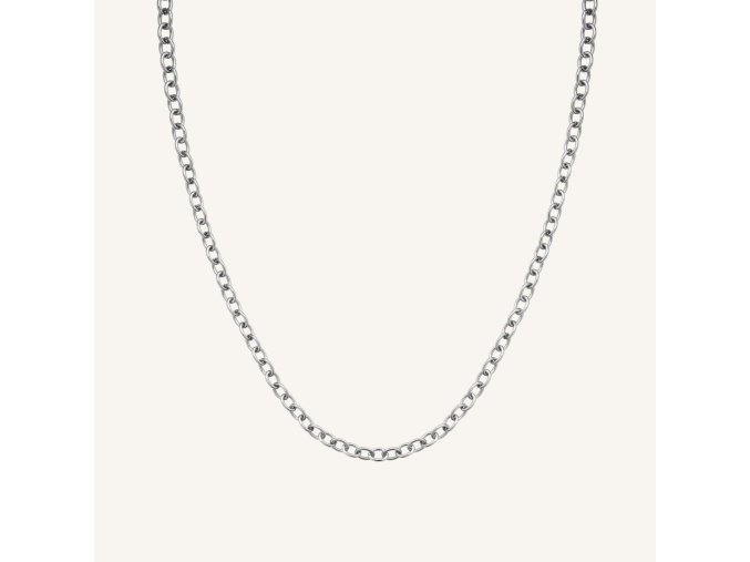 7091 1 rosefield nahrdelnik stribrne barvy oval chainlink jnocs j627