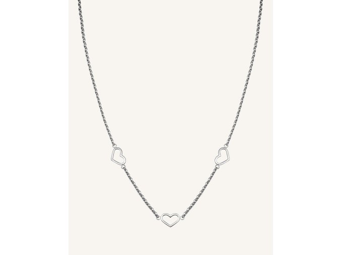 7049 1 rosefield nahrdelnik stribrne barvy triple heart jnths j613