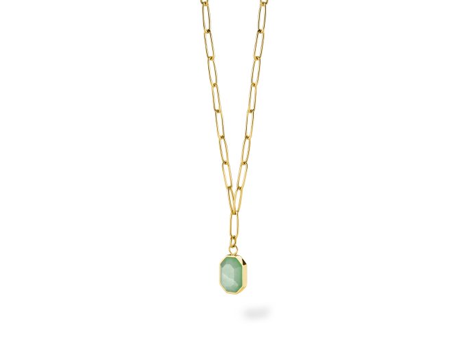 6848 3 rosefield nahrdelnik zlate barvy geometric gemstone jnggg j664