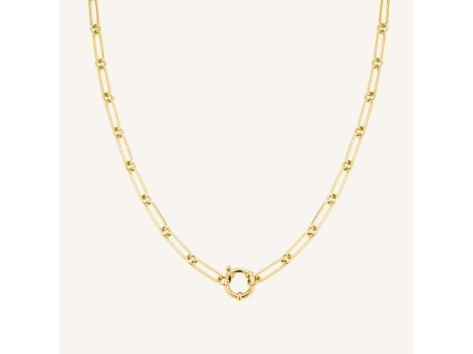 7064 1 rosefield nahrdelnik zlate barvy chunky chain jnrrg j614