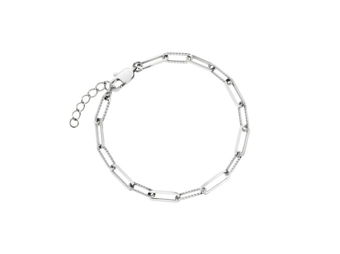 6983 1 rosefield naramek stribrne barvy hammered chain jbhcs j596