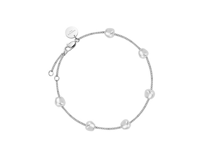 7007 1 rosefield naramek stribrne barvy multi pearl jblps j604