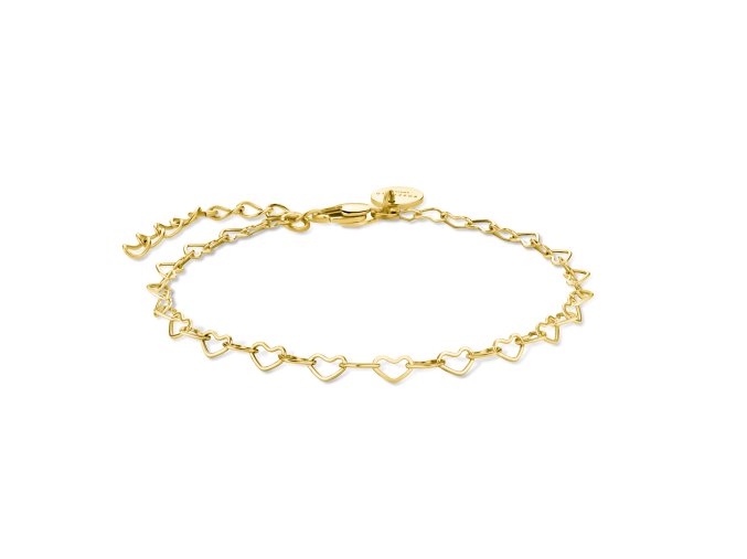 6806 3 rosefield naramek ve zlate barve heart chain jbhcg j682