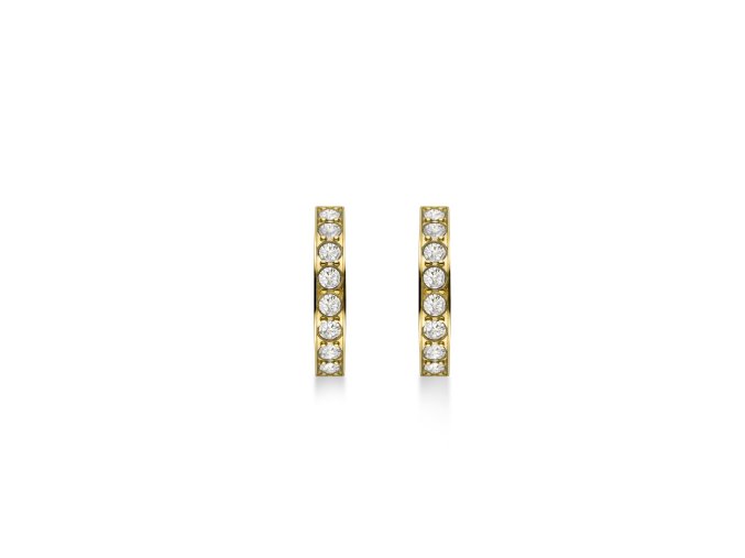 6893 2 rosefield nausnice zlate barvy crystal hoops jechg j571