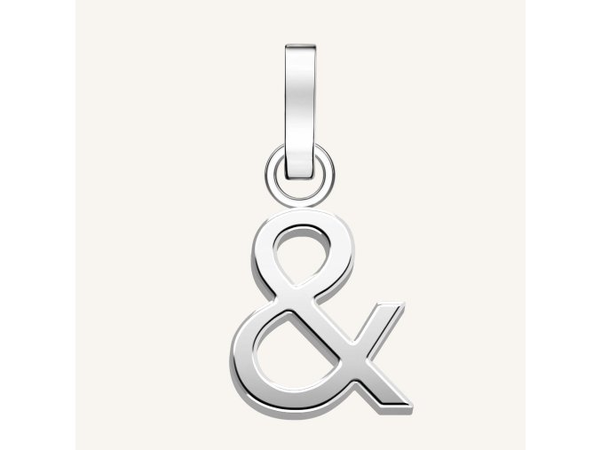 7466 1 rosefield privesek symbol ampersand ve stribrne barve