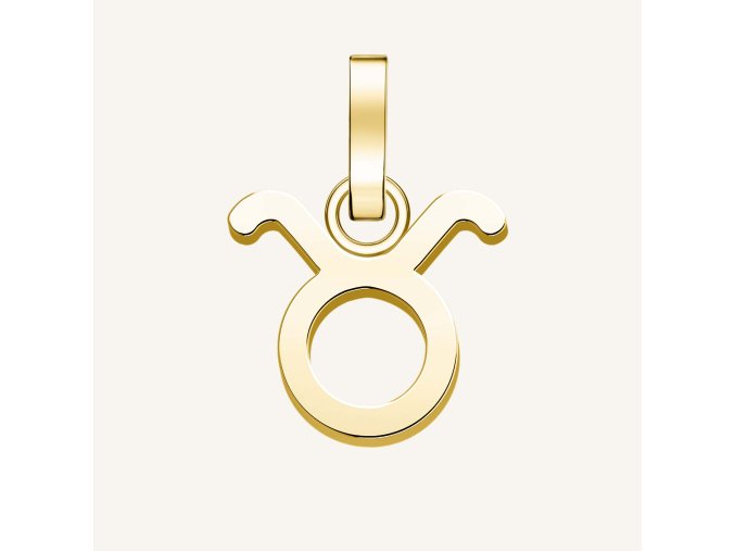 7217 1 rosefield privesek zlate barvy zodiac symbol byk
