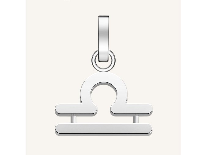 7250 1 rosefield privesek zodiac symbol vahy ve stribrne barve