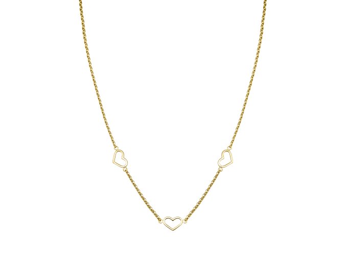 4029 1 rosefield zlaty nahrdelnik triple heart jnthg j535
