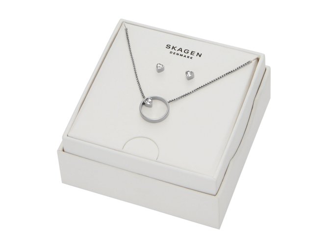 10525 skagen damska darkova sada sperku ocelovy skjb1016set