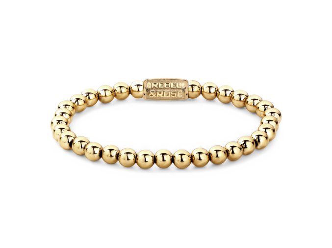13063 rebel rose unisex naramek yellow gold only 6mm