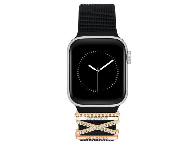 13174 withit cerny texturovany silikonovy reminek band candy pro apple watch 38 40 41