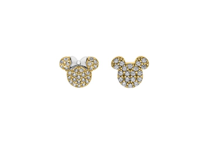 13999 disney detske nausnice minnie a mickey mouse stribrne es00121tzwl