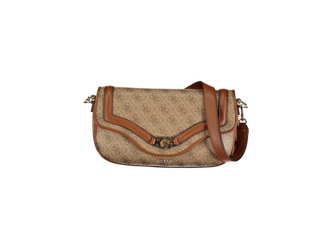 Štýlová Dámska Kabelka GUESS JEANS  28.0X15.0X8.0cm  Bežová (Velkost UNI, Farba Bežová)