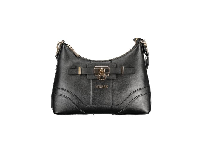 Štýlová Dámska Kabelka GUESS JEANS  27.0X19.0X9.0cm  Čierna (Velkost UNI, Farba Čierna)