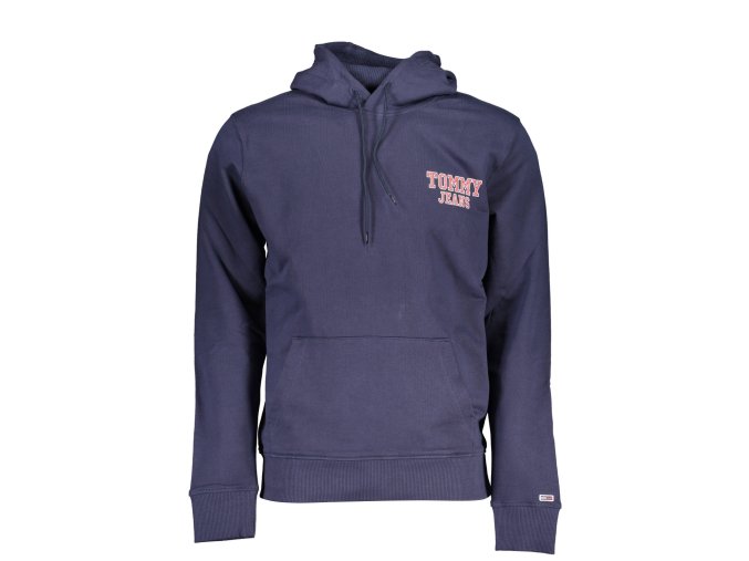 Športová Pánska Mikina bez zipsu TOMMY HILFIGER Modrá (Velkost L, Farba Modrá)