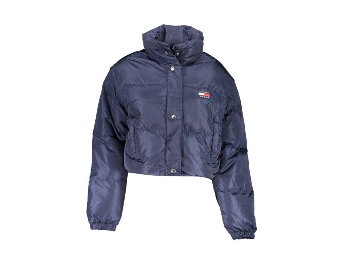 Kvalitná Dámska Páperová Zimná Bunda TOMMY HILFIGER  Modrá (Velkost XL, Farba Modrá)