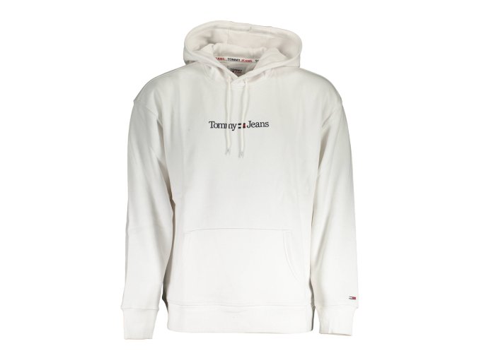 Športová Pánska Mikina so zipsom TOMMY HILFIGER Biela (Velkost 2XL, Farba Biela)