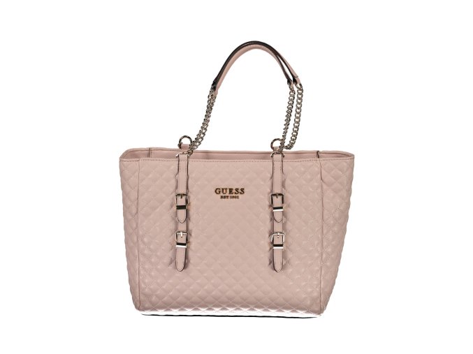 Štýlová Dámska Kabelka GUESS JEANS  35X28X15cm  Ružová (Velkost UNI, Farba Ružová)