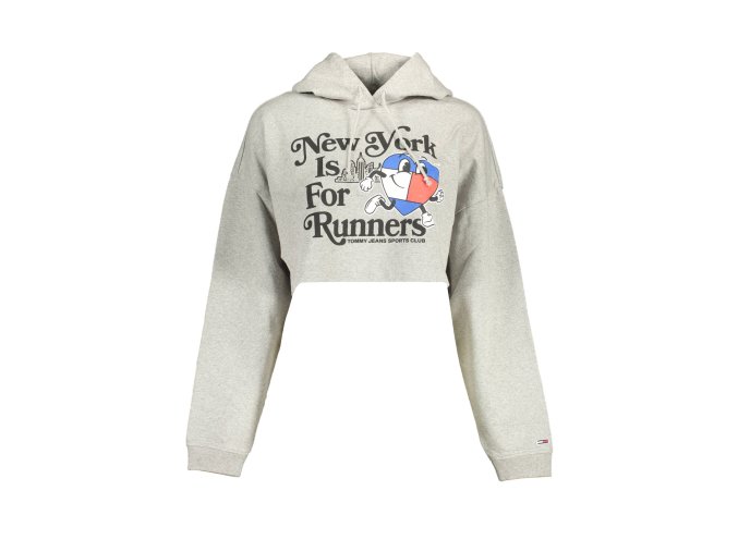 Športová Dámska Mikina bez zipsu   TOMMY HILFIGER  Šedá (Velkost XL, Farba Šedá)
