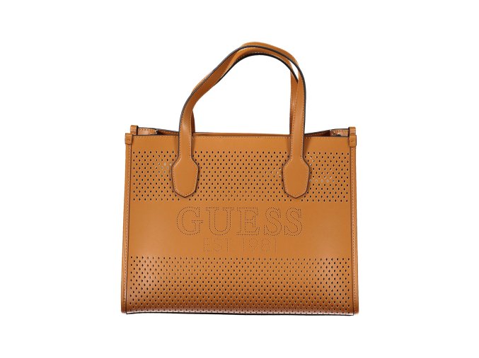 Štýlová Dámska Kabelka GUESS JEANS  34X26X13cm  Hnedá (Velkost UNI, Farba Hnedá)