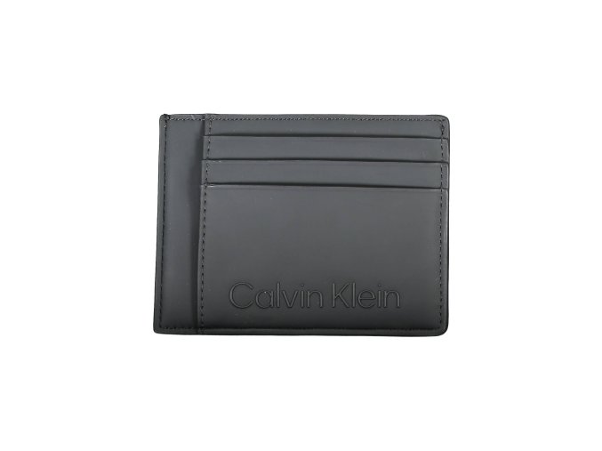 Praktická Pánska Peňaženka CALVIN KLEIN 12X9X1cm Čierna (Velkost UNI, Farba Čierna)