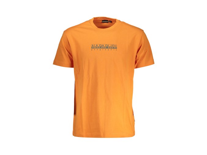 Štýlové Pánske Tričko s krátkym rukávom NAPAPIJRI Oranžová (Velkost 2XL, Farba Oranžová)