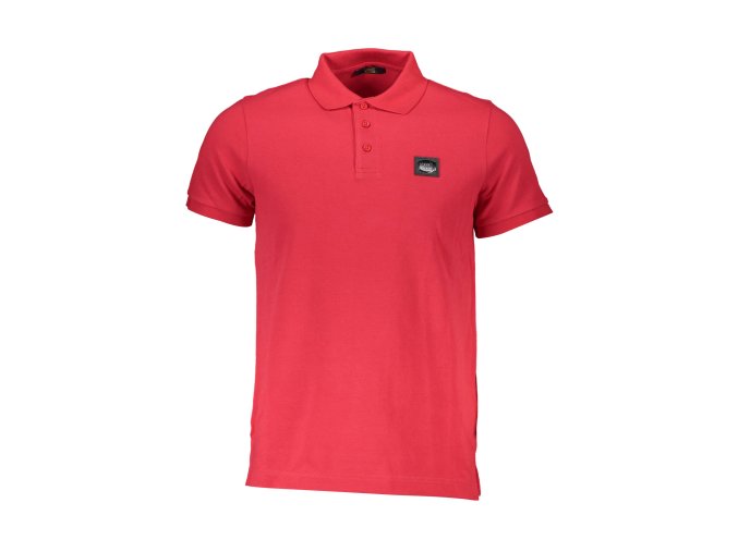 Športová Pánska Polokošeľa CAVALLI CLASS Červená (Velkost 2XL, Farba Červená)