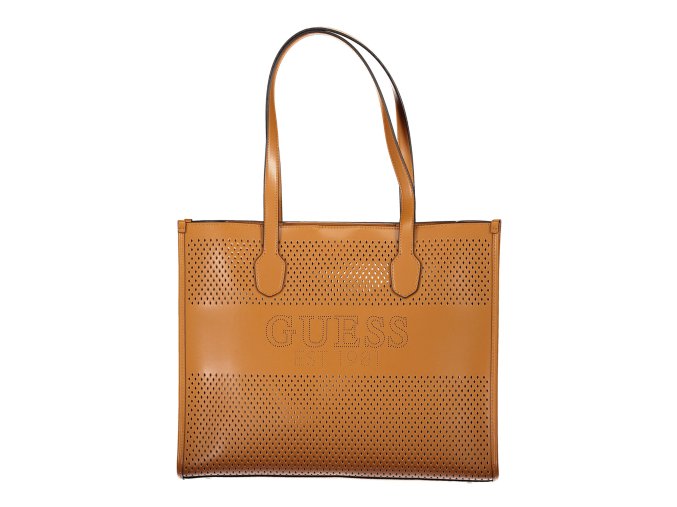Štýlová Dámska Kabelka GUESS JEANS  40X23X15cm  Hnedá (Velkost UNI, Farba Hnedá)