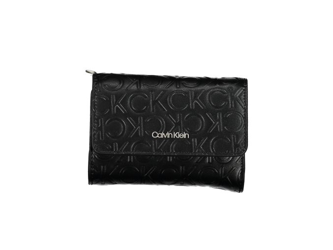 Praktická Dámska Peňaženka CALVIN KLEIN 12X9X5cm Čierna (Velkost UNI, Farba Čierna)