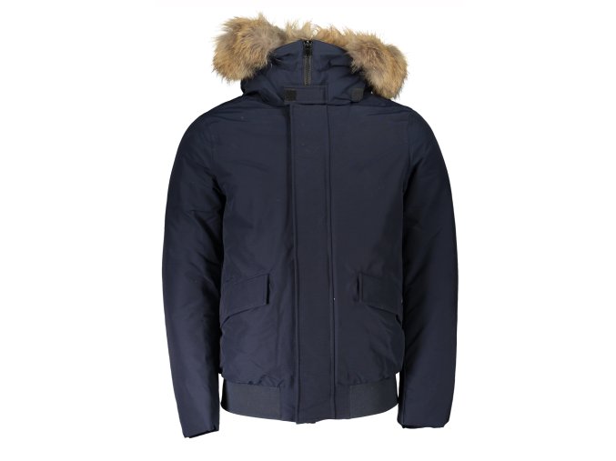 Kvalitná Pánska Zimná Bunda WOOLRICH Modrá (Velkost 2XL, Farba Modrá)