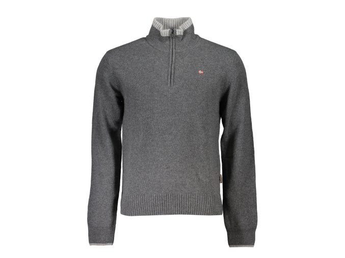 Elegantný Pánsky Sveter NAPAPIJRI Šedá (Velkost 2XL, Farba Šedá)