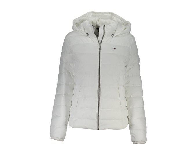 Kvalitná Dámska Zimná Bunda TOMMY HILFIGER Biela (Velkost XS, Farba Biela)