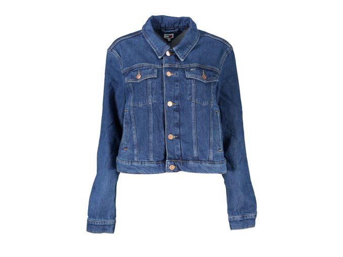 Ľahká Dámska Prechodová Bunda TOMMY HILFIGER Modrá (Velkost XS, Farba Modrá)