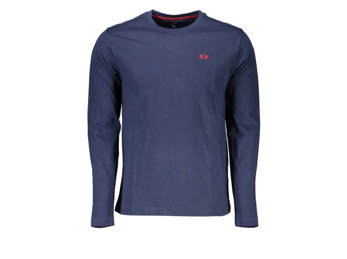 Štýlové Pánske Tričko s dlhým rukávom LA MARTINA Modrá (Velkost 2XL, Farba Modrá)