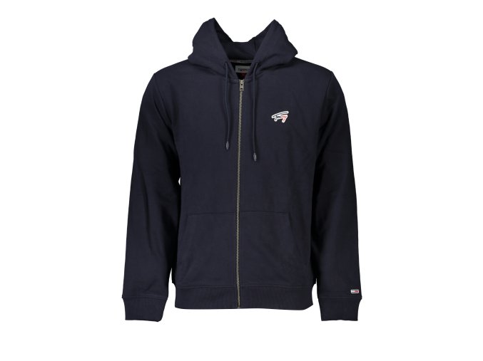 Športová Pánska Mikina so zipsom TOMMY HILFIGER Modrá (Velkost S, Farba Modrá)