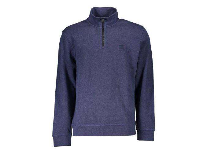 Športová Pánska Mikina so zipsom HUGO BOSS Modrá (Velkost S, Farba Modrá)