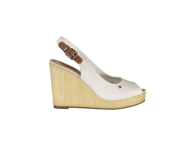 Kvalitné Dámske Sandále TOMMY HILFIGER Biela (Velkost 40, Farba Biela)