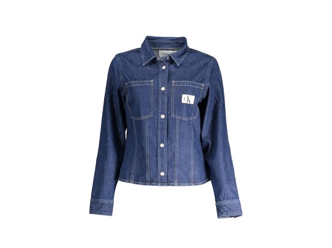 Elegantná Dámska Košeľa CALVIN KLEIN Modrá (Velkost L, Farba Modrá)