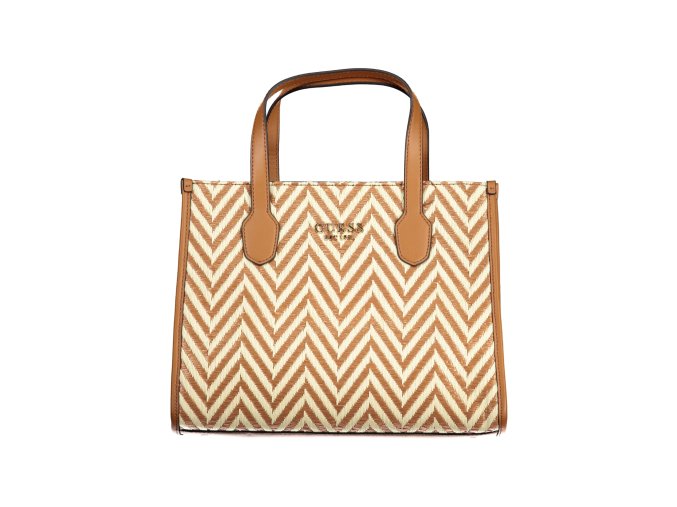 Štýlová Dámska Kabelka GUESS JEANS  33.0X24.0X13.0cm  Hnedá (Velkost UNI, Farba Hnedá)