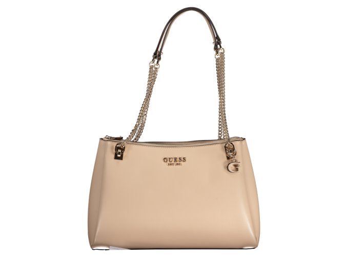 Štýlová Dámska Kabelka GUESS JEANS  37.0X25.0X12.0cm  Bežová (Velkost UNI, Farba Bežová)