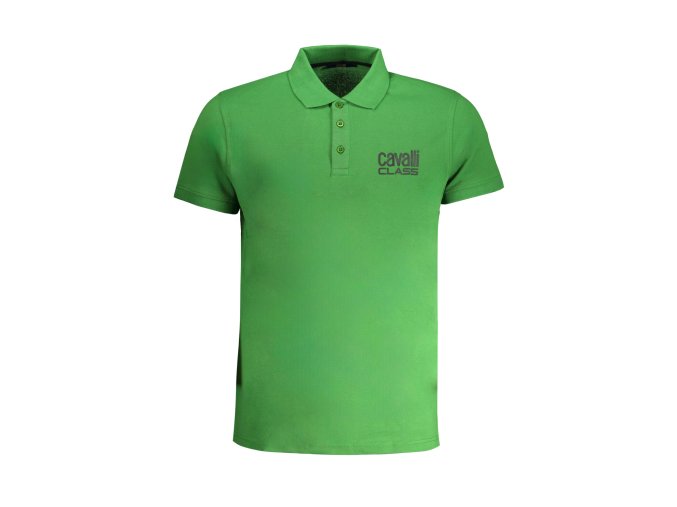 Športová Pánska Polokošeľa CAVALLI CLASS Zelená (Velkost 2XL, Farba Zelená)