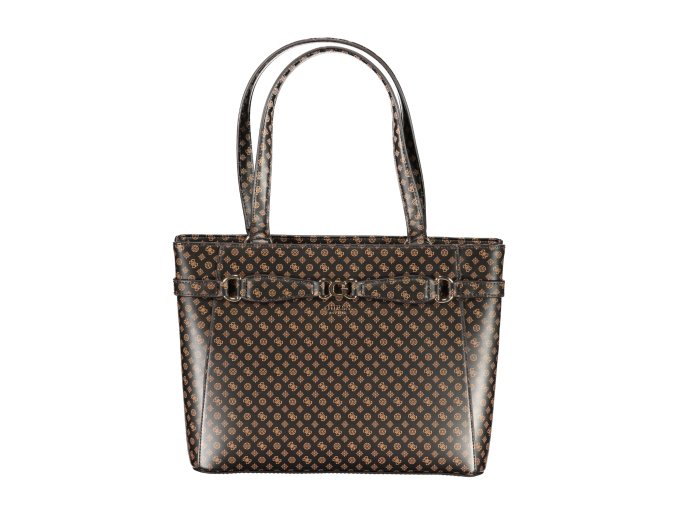 Štýlová Dámska Kabelka GUESS JEANS  34.0X26.0X9.0cm  Hnedá (Velkost UNI, Farba Hnedá)