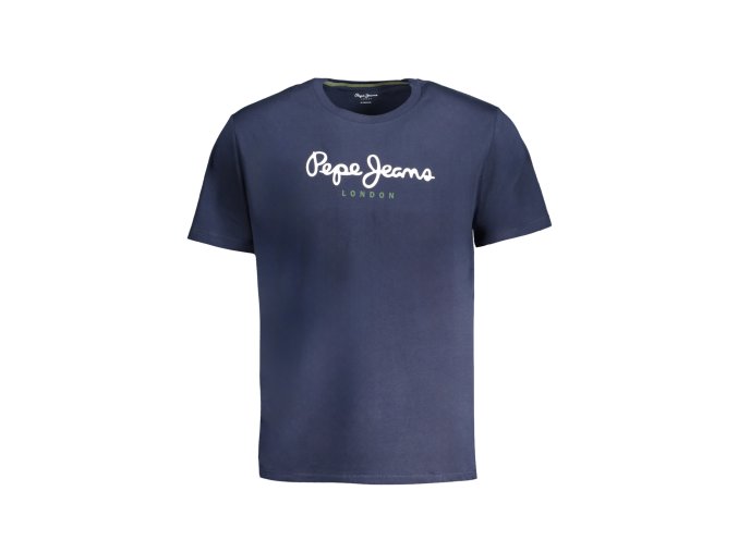 Štýlové Pánske Tričko s krátkym rukávom PEPE JEANS Modrá (Velkost XL, Farba Modrá)
